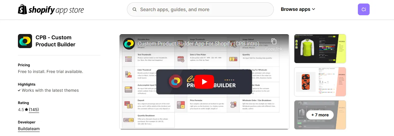 5. CPB ‑ Custom Product Builder